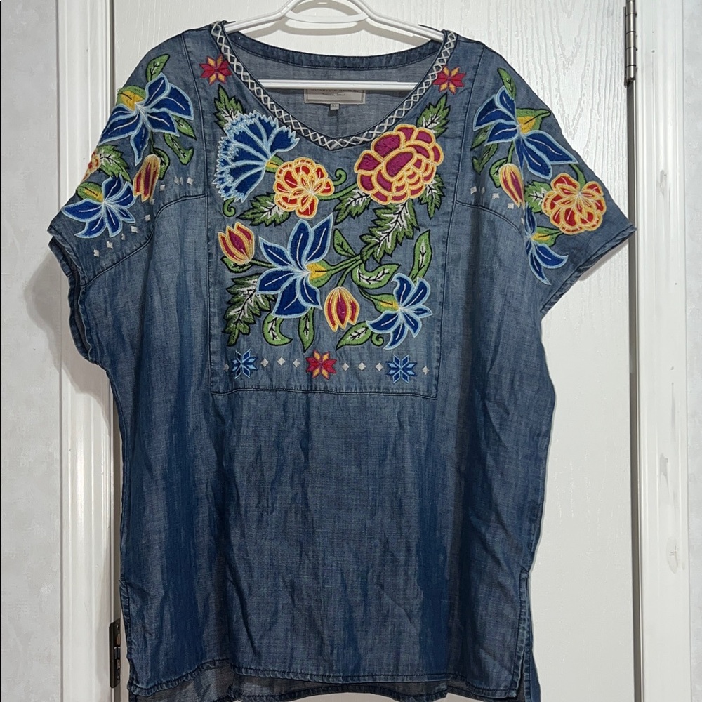 Double D Ranch XL cap sleeve Blouse